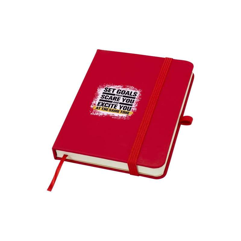 Blocco note A6 con stampa logo e 80 fogli a righe - cod. P107963