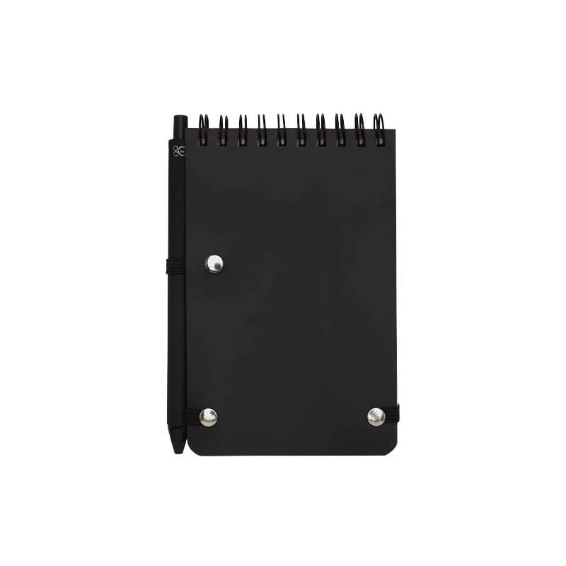 Blocco note A6 da serigrafare con penna e 80 fogli a righe - cod. P107902