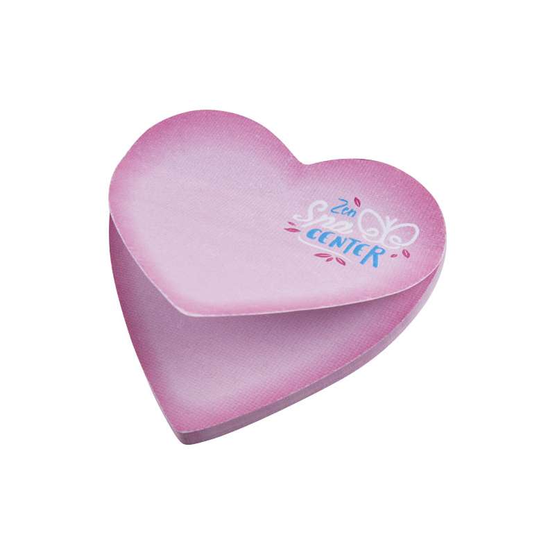 Foglietti adesivi in carta riciclata a forma di cuore Sticky-Mate® - cod. P210183