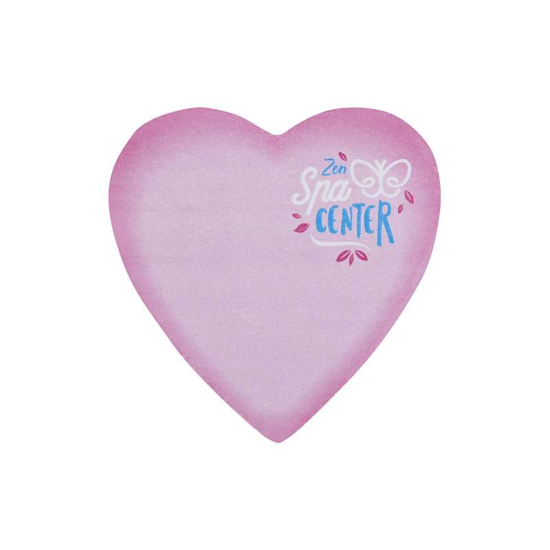 Foglietti adesivi in carta riciclata a forma di cuore Sticky-Mate® - cod. P210183
