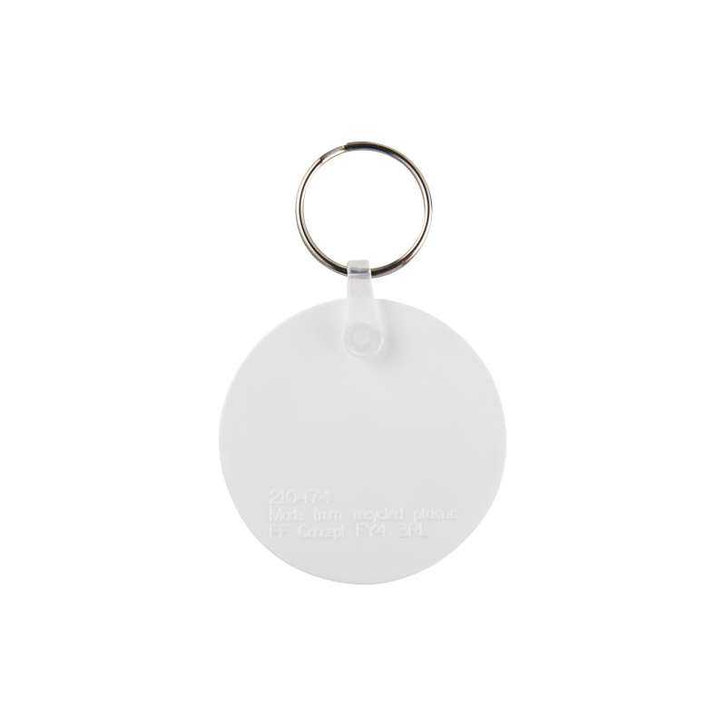 Portachiavi in materiale riciclato a forma di cerchio Tait - cod. P210475