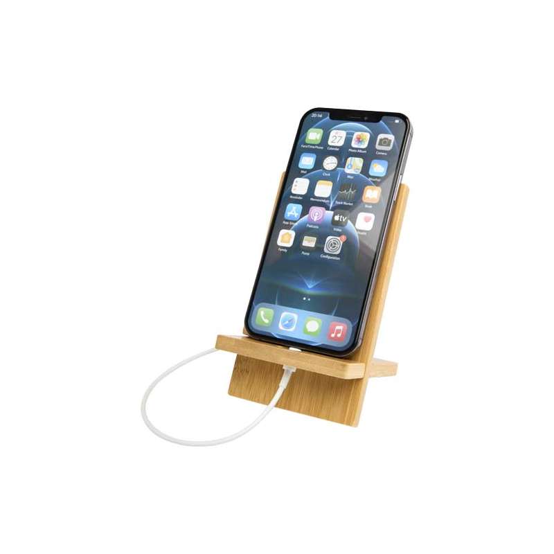 Supporto per telefono in bambù staccabile - cod. P104605