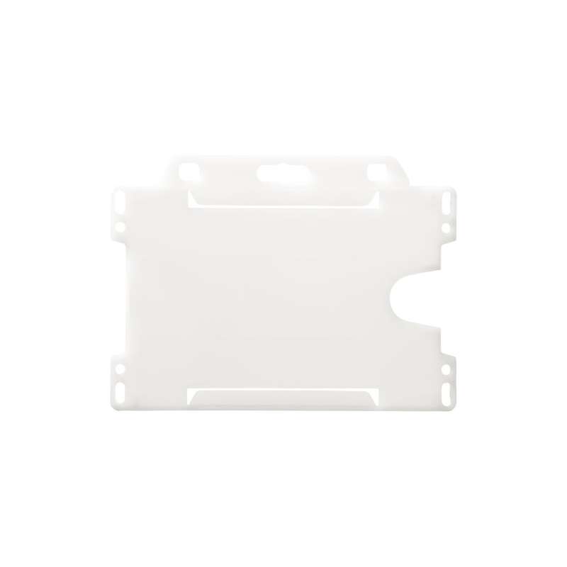 Porta badge in plastica riciclata con logo - cod. P210193