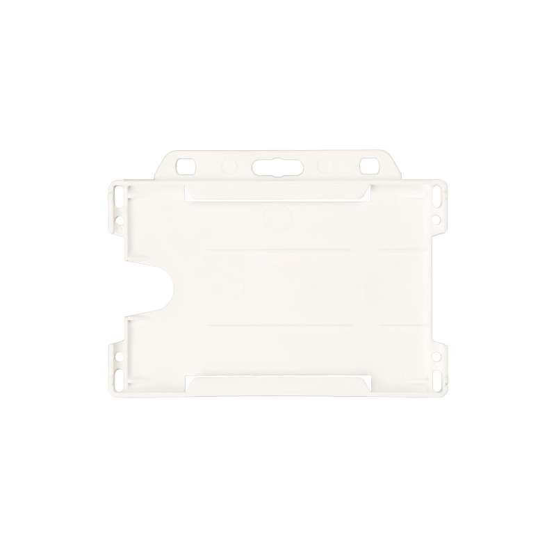 Porta badge in plastica riciclata con logo - cod. P210193