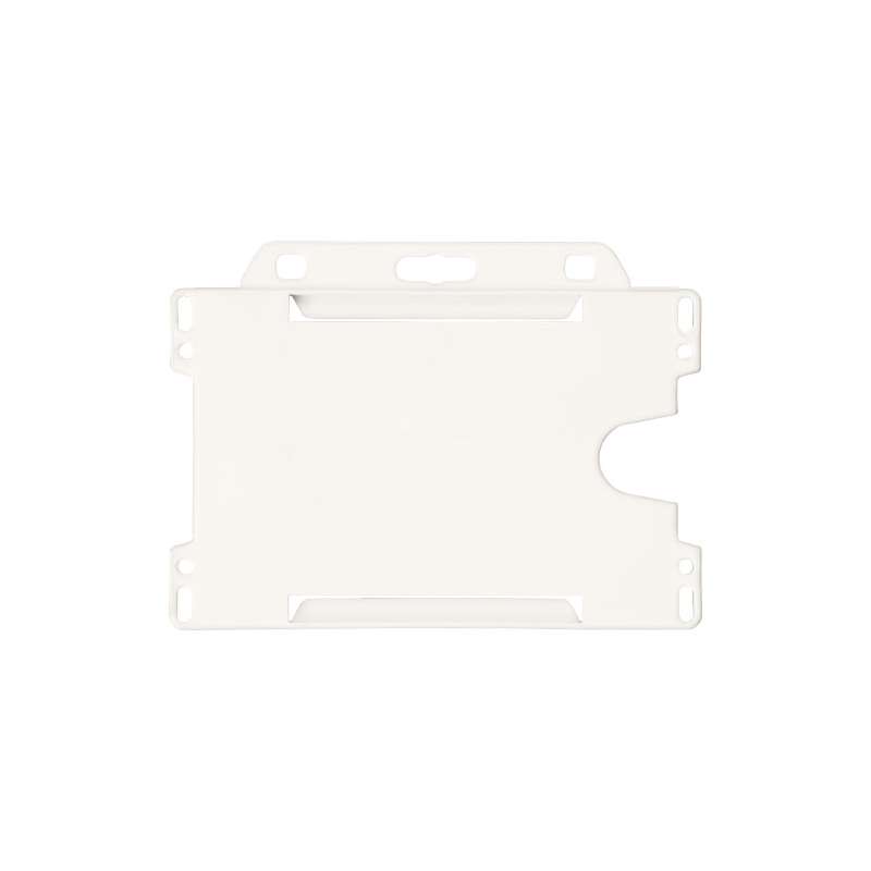 Porta badge in plastica riciclata con logo - cod. P210193