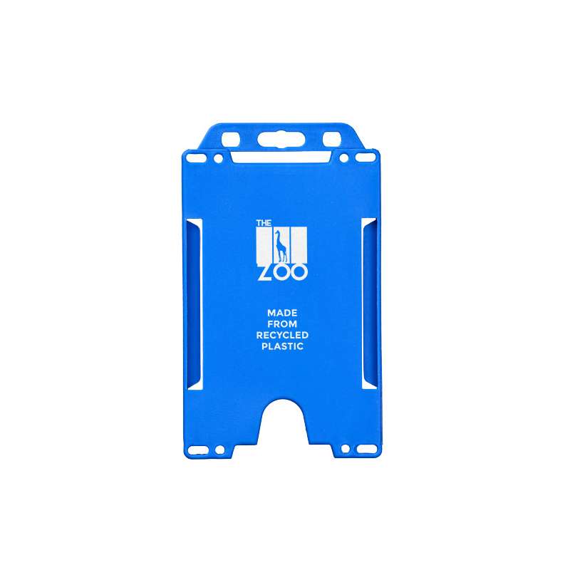 Porta badge verticale in plastica riciclata - cod. P210194