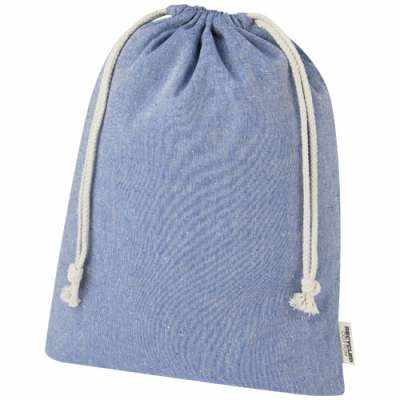 Sacchetto per confezione regalo grande in cotone riciclato 150 g/m² certificato GRS Pheebs - 4L - cod. P120672