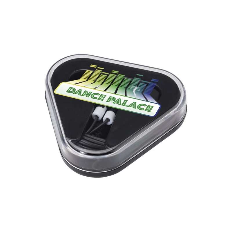 Auricolari con astuccio in plastica riciclata da personalizzare - cod. P124439