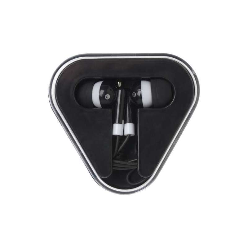 Auricolari con astuccio in plastica riciclata da personalizzare - cod. P124439