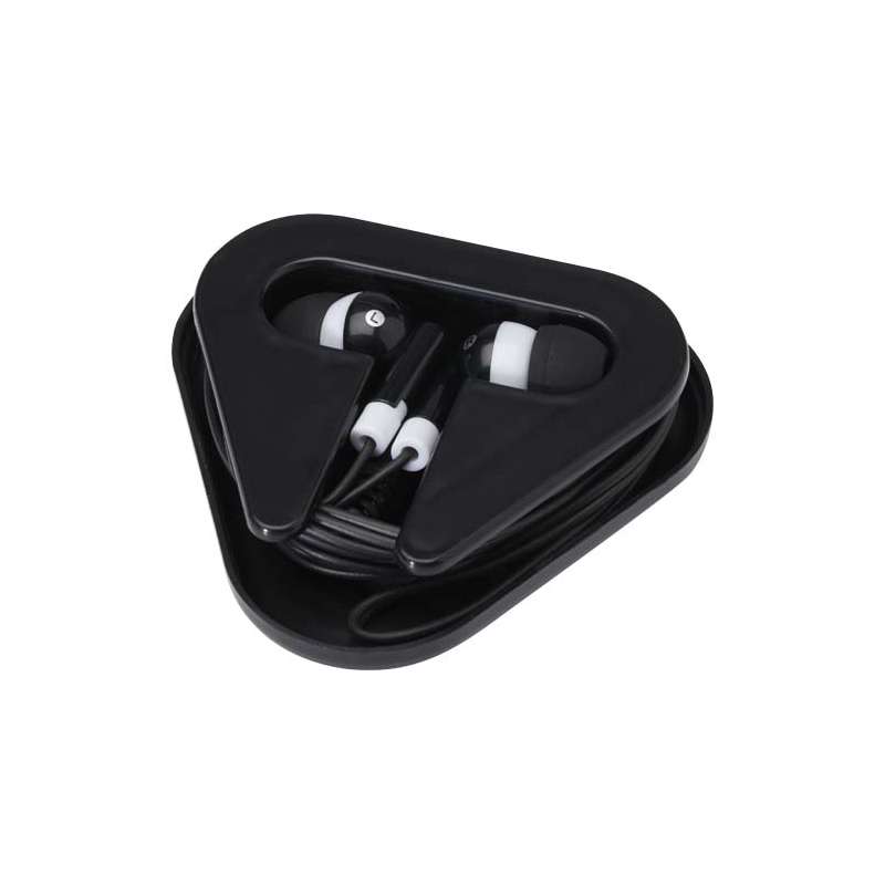 Auricolari con astuccio in plastica riciclata da personalizzare - cod. P124439