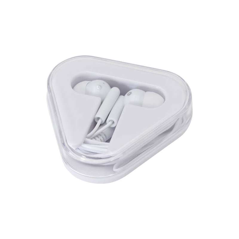 Auricolari con astuccio in plastica riciclata da personalizzare - cod. P124439