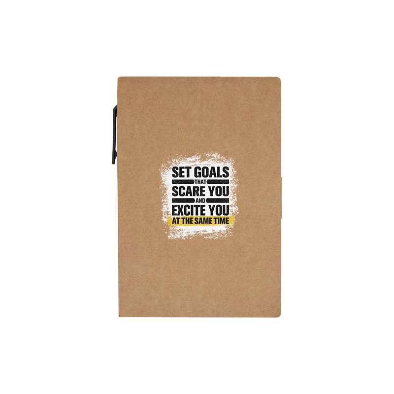 Blocchetto personalizzato con foglietti adesivi e penna a sfera - cod. P107989