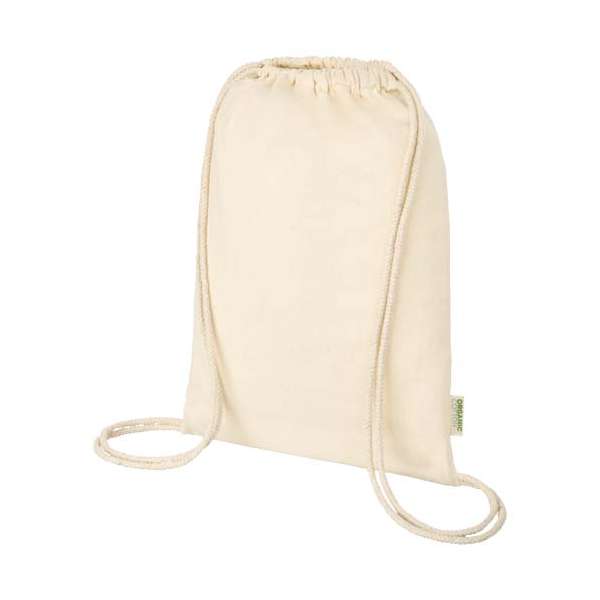 Zaino in cotone biologico 100 g/m² con cordoncino Orissa - 5L - cod. P120490