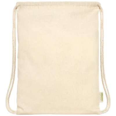 Zaino in cotone biologico 100 g/m² con cordoncino Orissa - 5L - cod. P120490