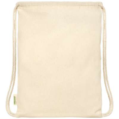 Zaino in cotone biologico 100 g/m² con cordoncino Orissa - 5L - cod. P120490