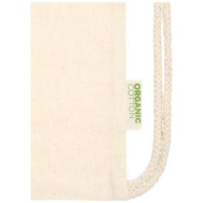 Zaino in cotone biologico 100 g/m² con cordoncino Orissa - 5L - cod. P120490