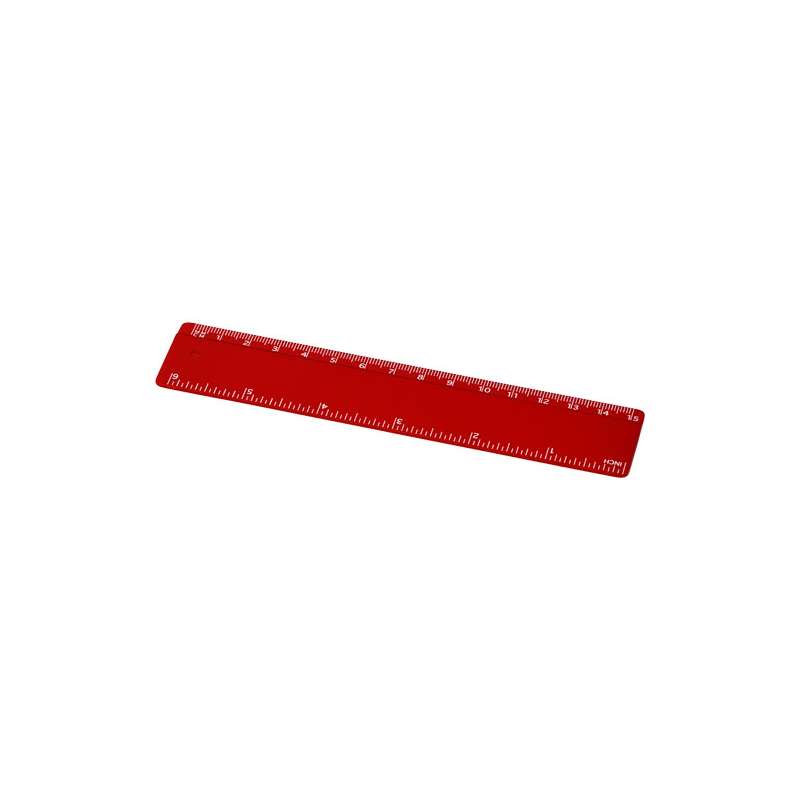 Righello da 15 cm in plastica con logo e scritte - cod. P210467