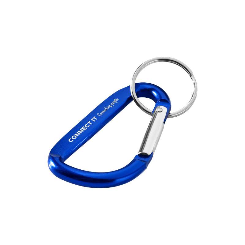 Portachiavi con moschettone in alluminio riciclato certificato RCS Timor - cod. P104572