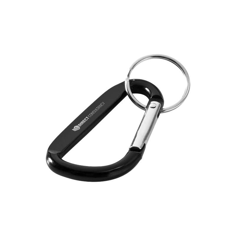 Portachiavi con moschettone in alluminio riciclato certificato RCS Timor - cod. P104572