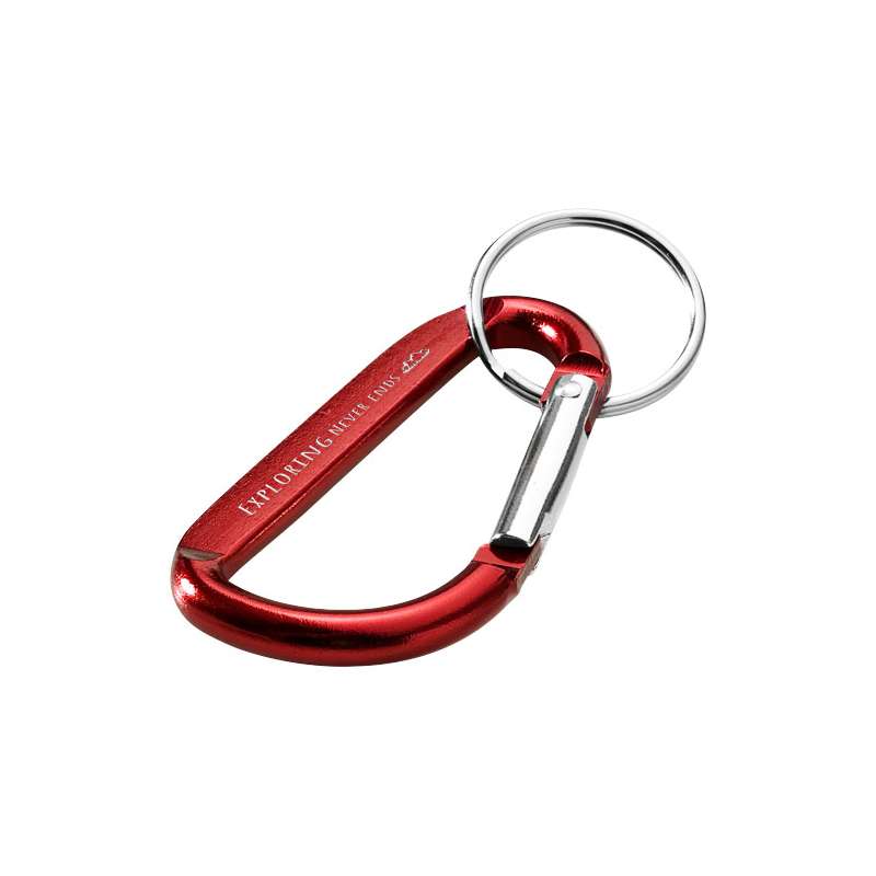 Portachiavi con moschettone in alluminio riciclato certificato RCS Timor - cod. P104572