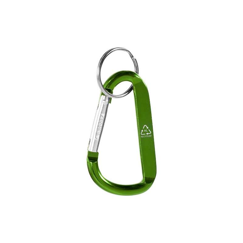 Portachiavi con moschettone in alluminio riciclato certificato RCS Timor - cod. P104572