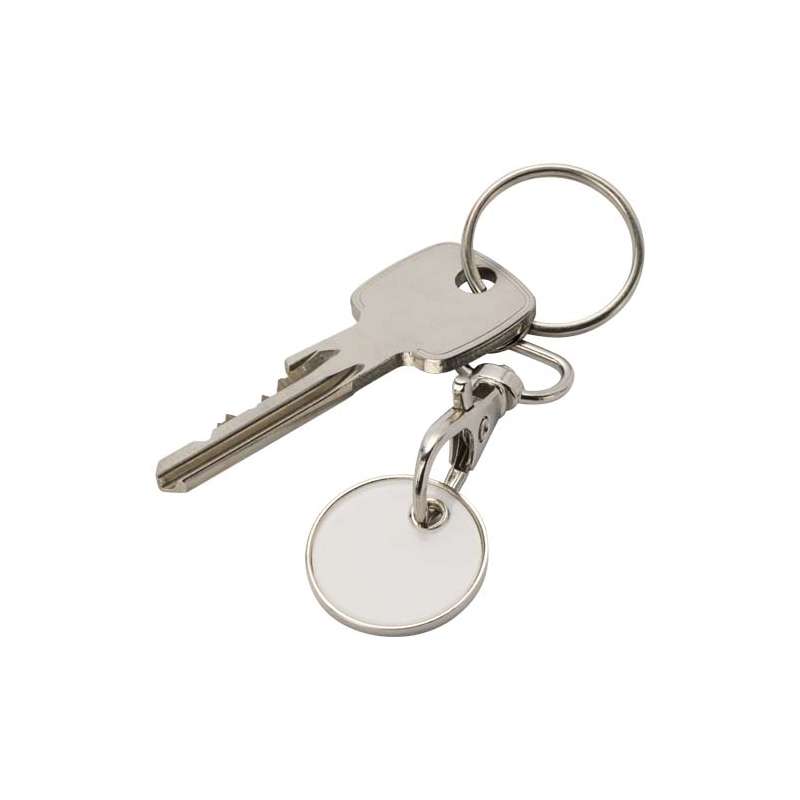 Portachiavi con gettone per carrello della spesa Rory - cod. P104592