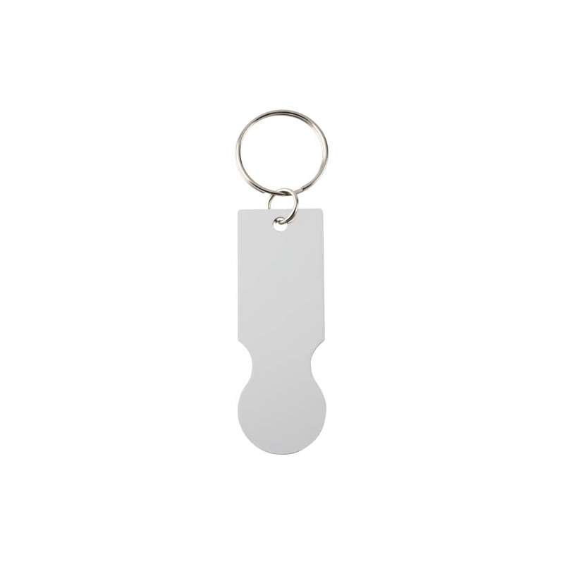 Portachiavi con gettone carrello della spesa Rhea - cod. P104594