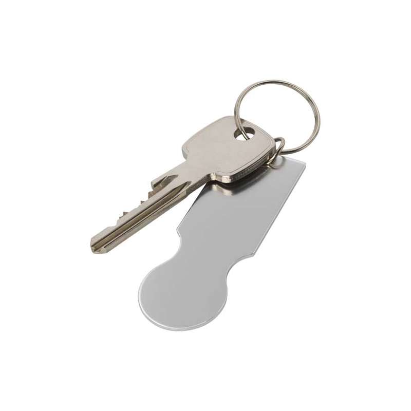 Portachiavi con gettone carrello della spesa Rhea - cod. P104594