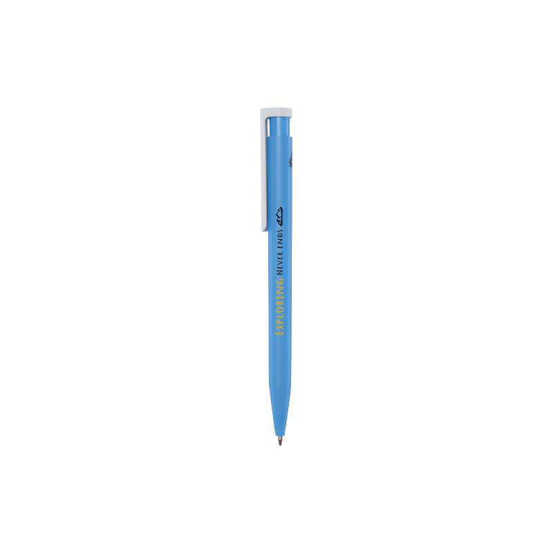 Penna in plastica riciclata con inchiostro blu - cod. P107896