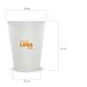 Bicchieri di carta stampati con logo da 360 ml. stampati a colori