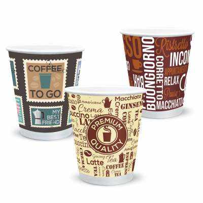 Bicchieri in carta personalizzati da 240 ml. - cod. PU782