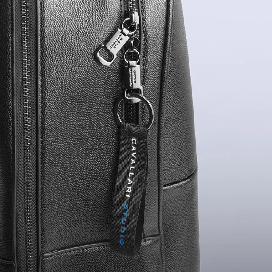 Zaino in ecopelle con finiture cromate nere - Shadow cod. CA026