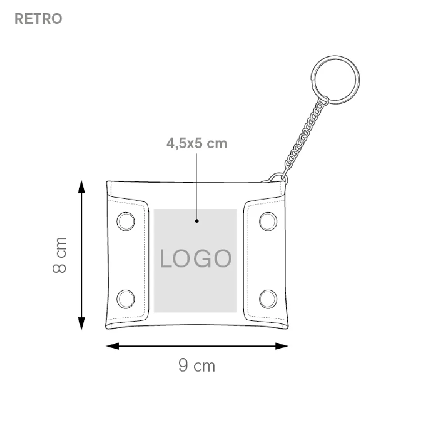 Portachiavi portamonete bicolore - Pochette key cod. CA069