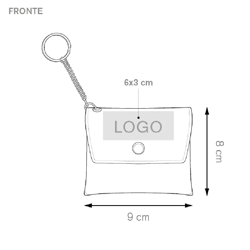 Portachiavi portamonete bicolore - Pochette key cod. CA069