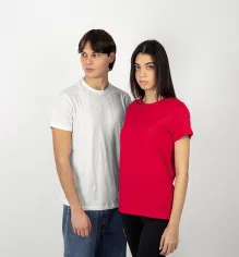 T-shirt bianche in cotone personalizzabili - cod. NK101