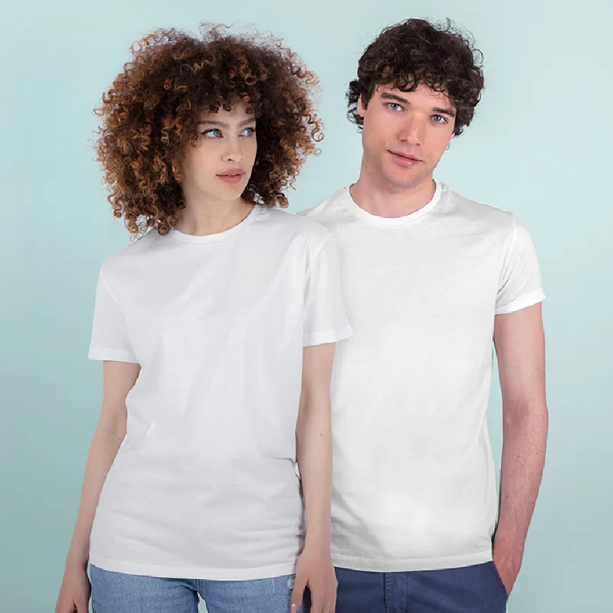 T-shirt bianche in cotone personalizzabili - cod. NK101
