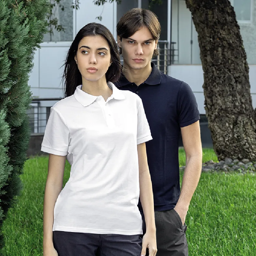 Polo mezza manica con logo - cod. NK210