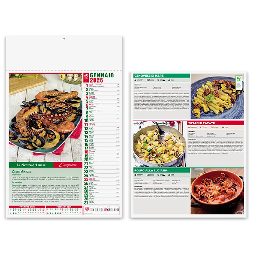 Calendari personalizzati per Gastronomia - cod. PA132