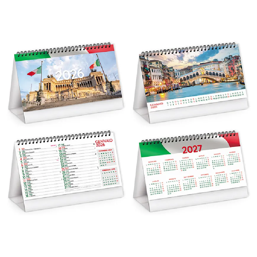 Calendarietti da tavolo Citta' d'italia personalizzabili - cod. PA401