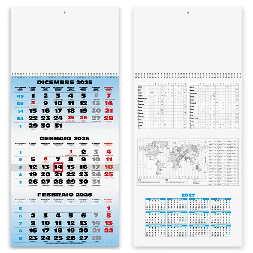Calendario Trimestrale da personalizzare - cod. PA508