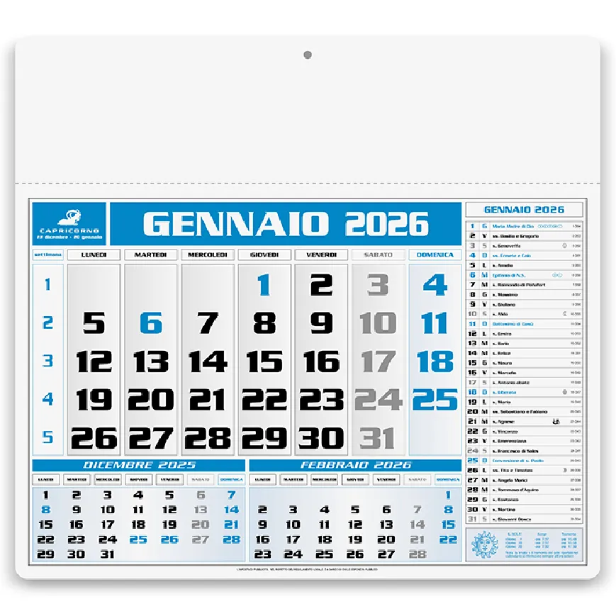 Calendario Americano personalizzato - cod. PA560