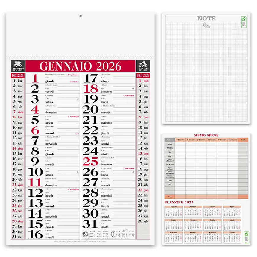 Calendario olandese Classico da personalizzare - cod. PA640