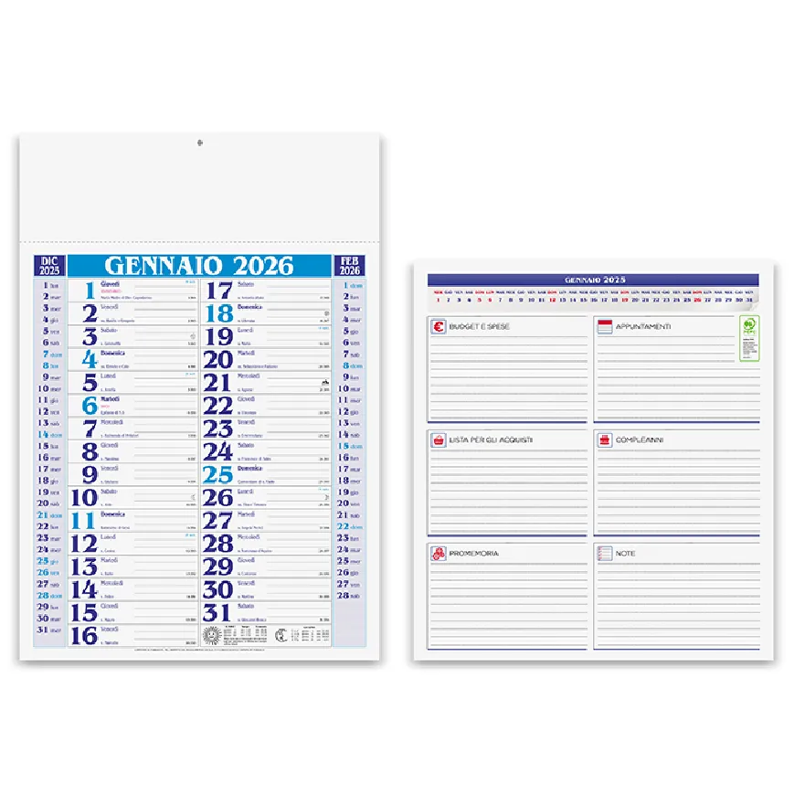 Calendario Olandese mensile - cod. PA650