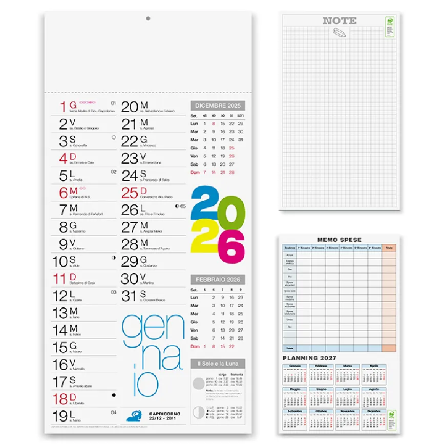 Calendario Olandese personalizzato "Moderno" - cod. PA654