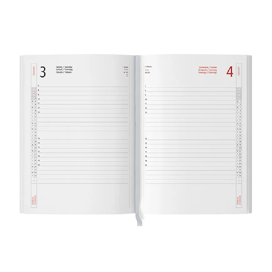 Agenda giornaliera con copertina flessibile - cod. PB203