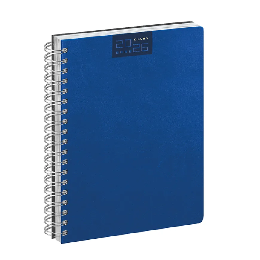Agenda giornaliera con spirale con scritte serigrafate - cod. PB375