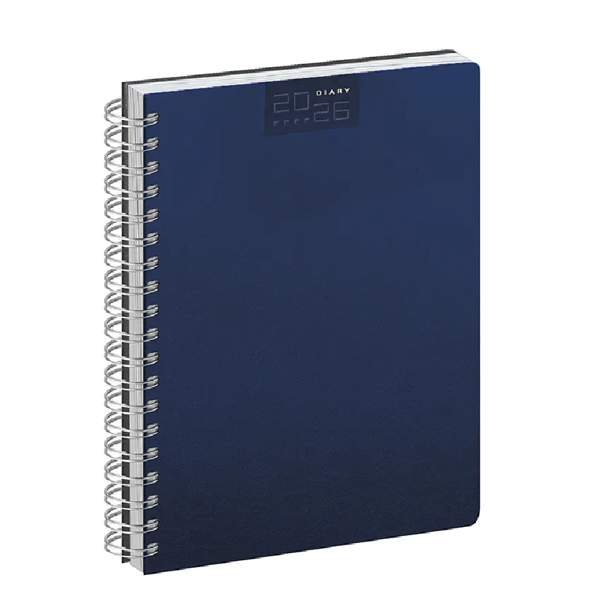 Agenda giornaliera con spirale con scritte serigrafate - cod. PB375