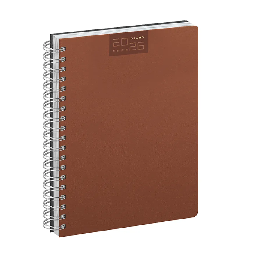 Agenda giornaliera con spirale con scritte serigrafate - cod. PB375