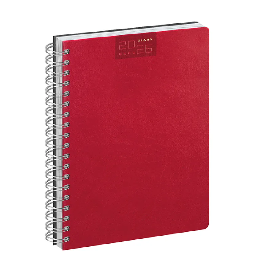 Agenda giornaliera con spirale con scritte serigrafate - cod. PB375