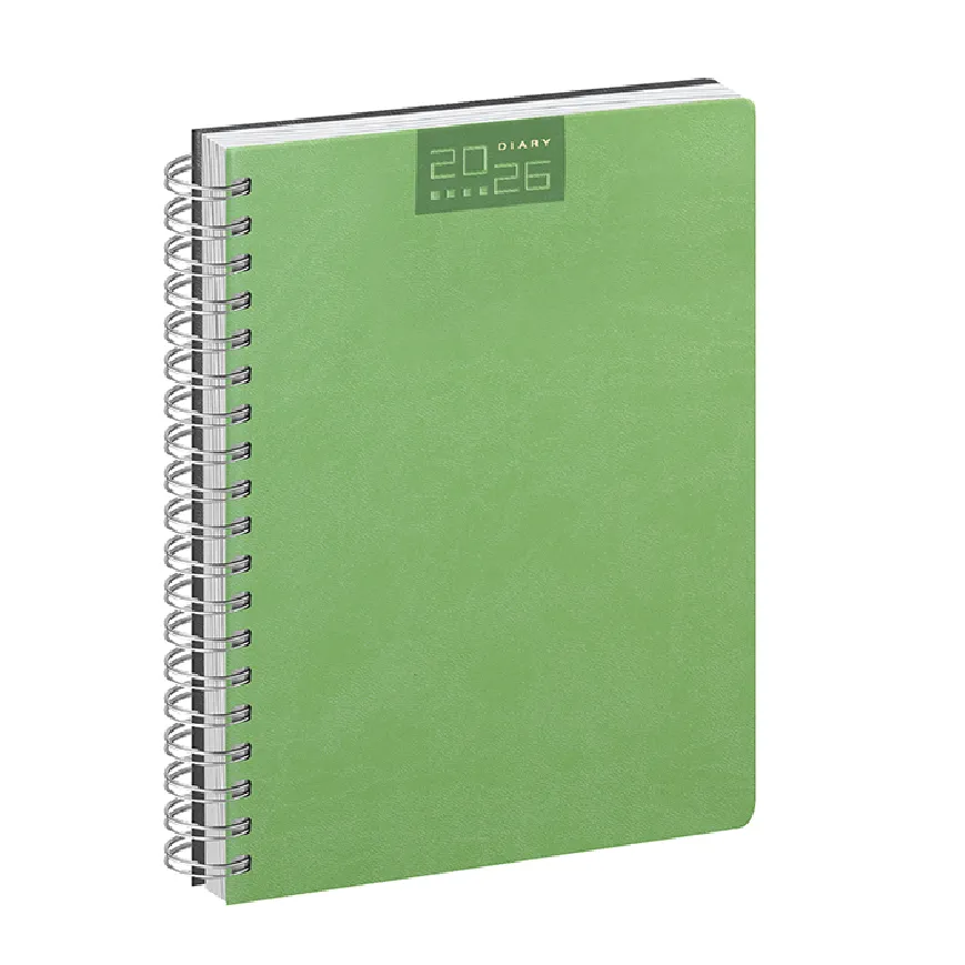 Agenda giornaliera con spirale con scritte serigrafate - cod. PB375